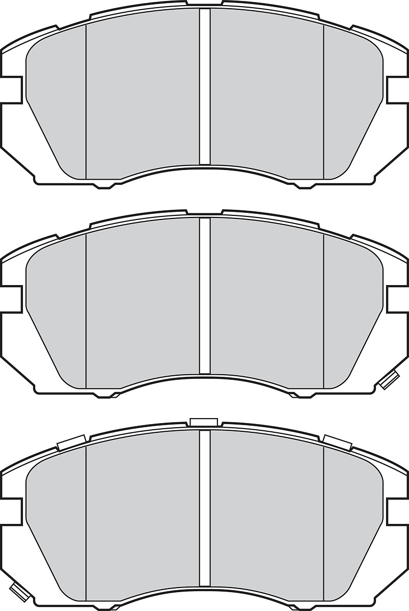 Jeu de 4 plaquettes de frein VALEO ref. 302798